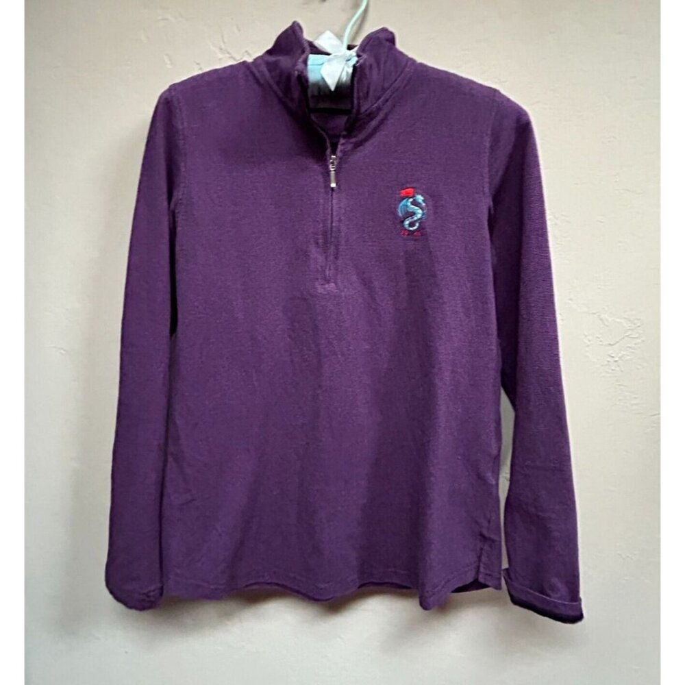 Carnoustie WoMens Small Pullover 1/4 Zip Monterey Peninsula Country Club Purple